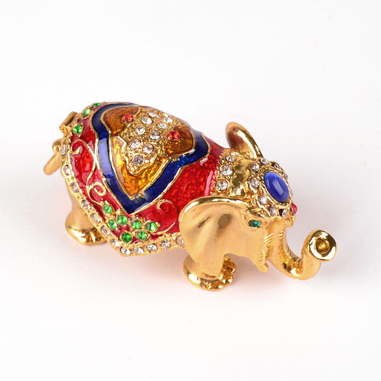 Colorful Elephant Trinket Box