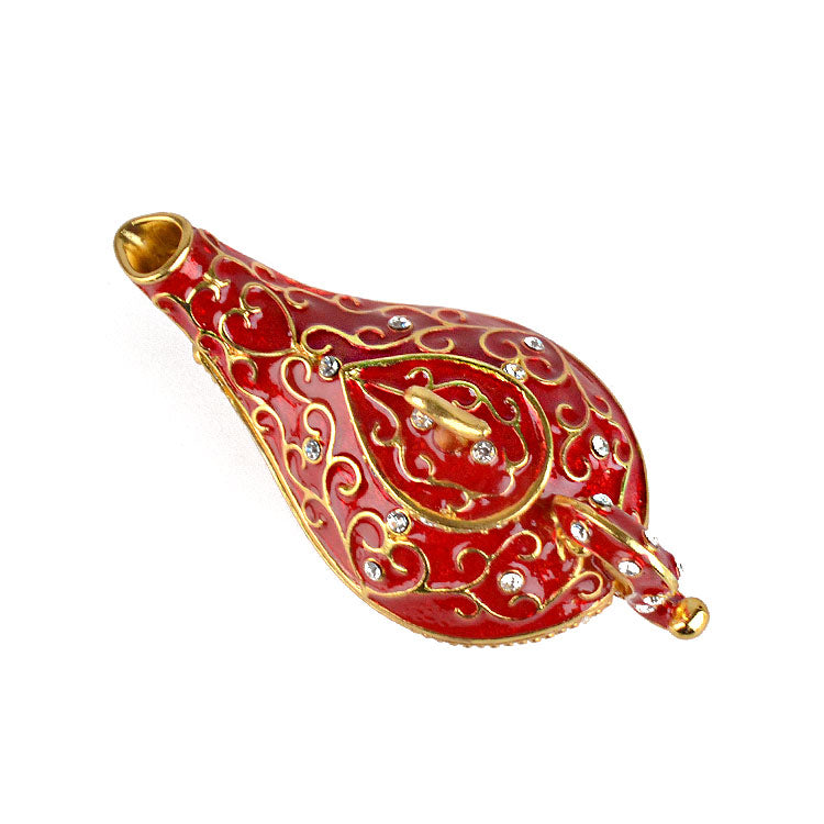 Red Genie Lamp Trinket Box