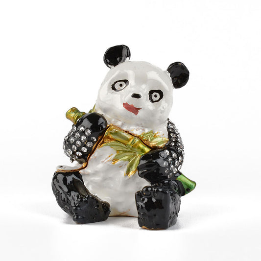 Hungry Panda With Bamboo Box