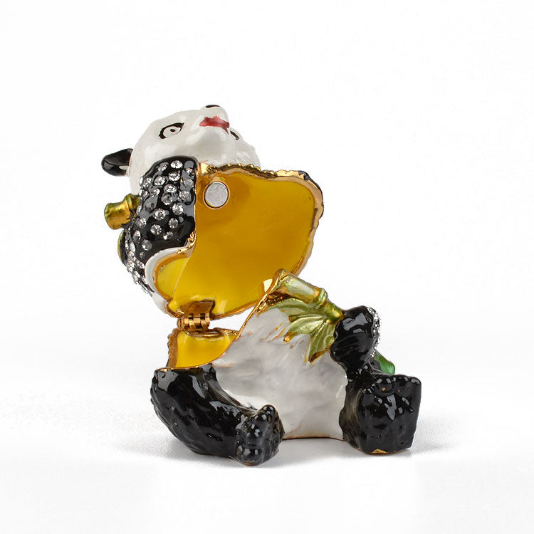 Hungry Panda With Bamboo Box