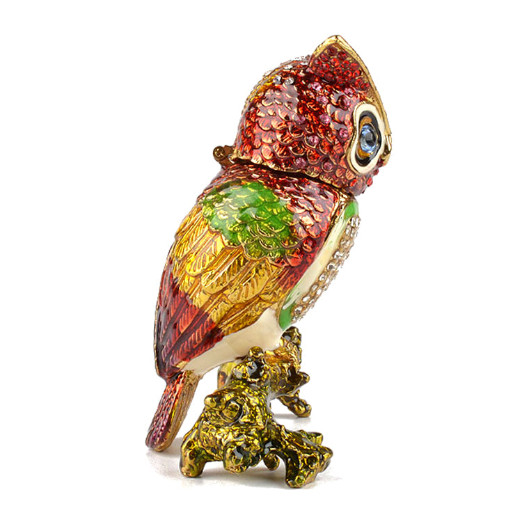 Owl on a Branch Trinket Box