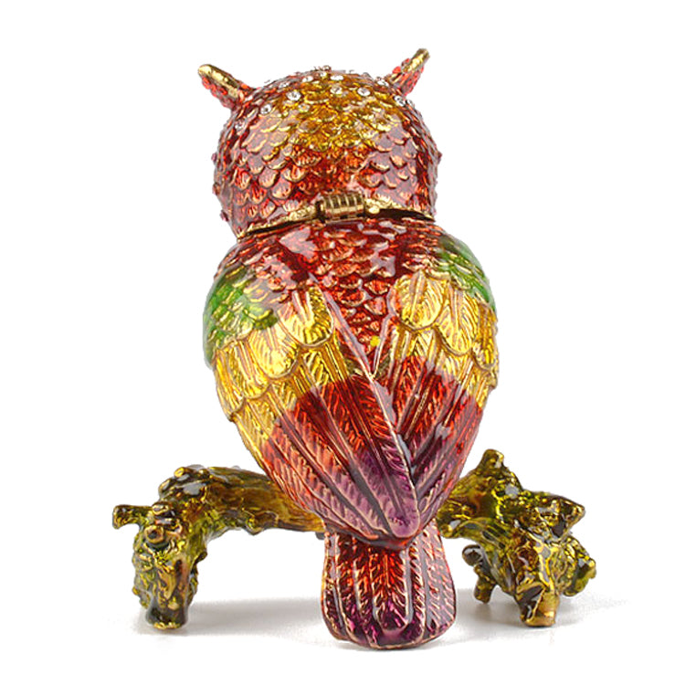Owl on a Branch Trinket Box