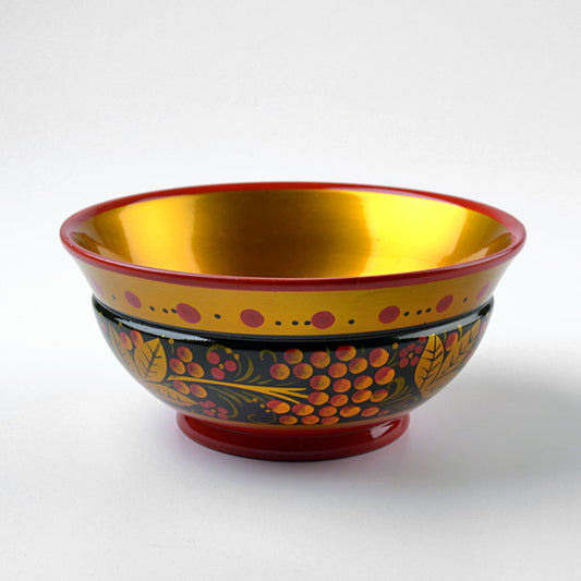 Russian Craft Khokhloma Bowl