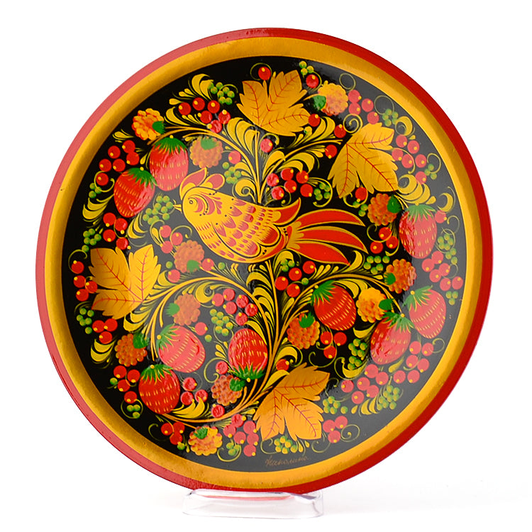 Khokhloma Bird Decorative Platter