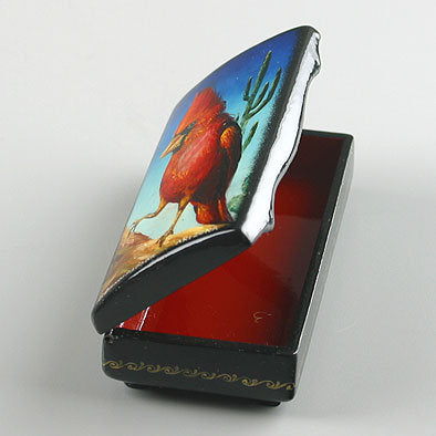 Red Cardinal Russian Lacquer Box