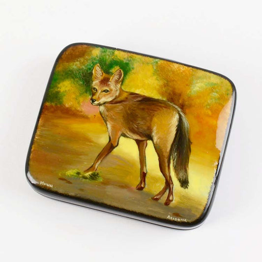 Arizona Coyote Lacquer Box