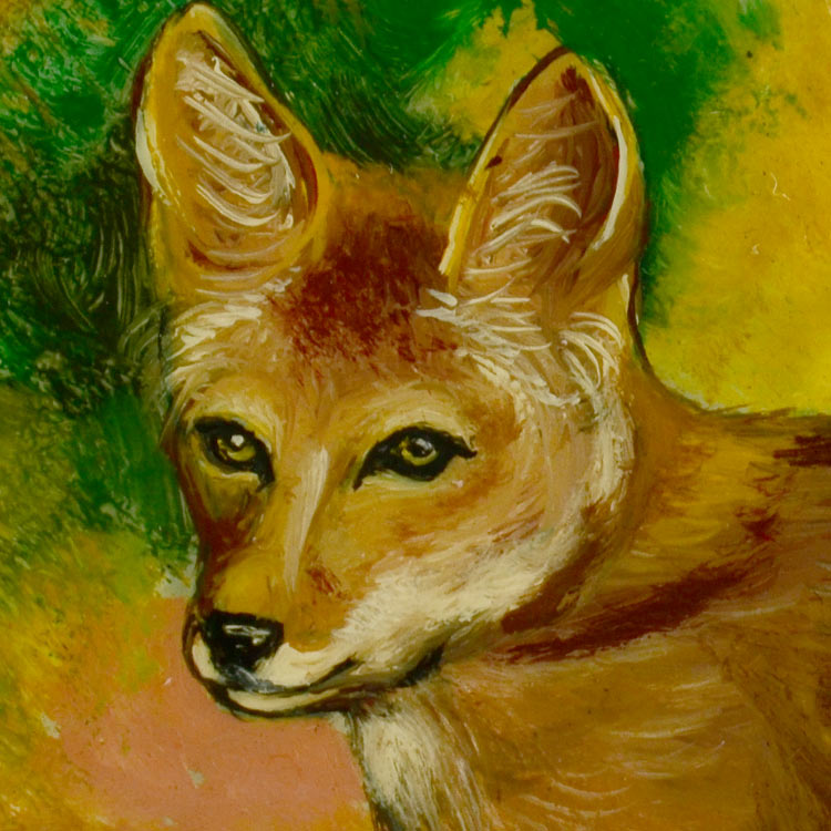 Arizona Coyote Lacquer Box