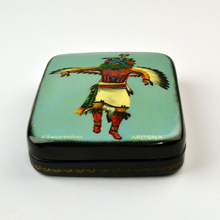 Hopi Eagle Kachina Painted Box