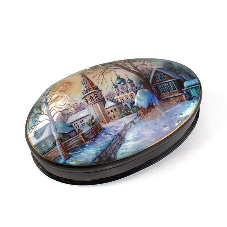 Abalone Shell Russian Lacquer Box