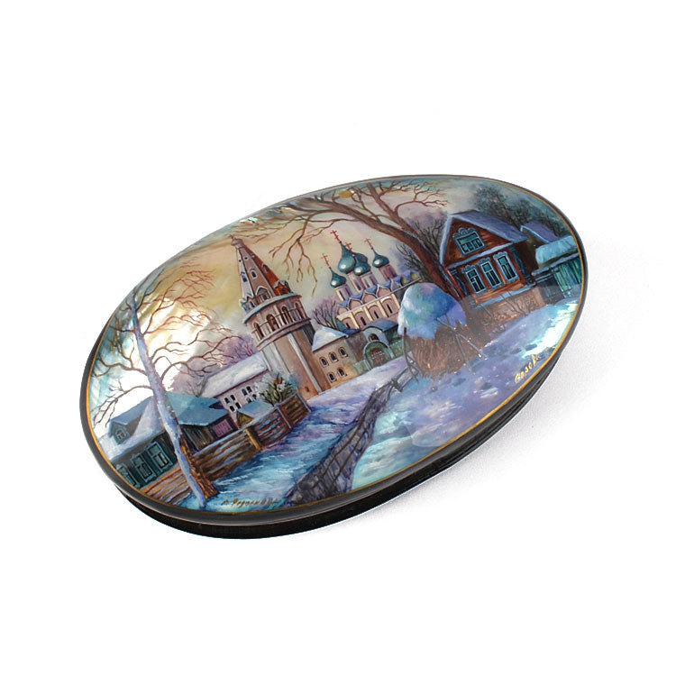 Abalone Shell Russian Lacquer Box