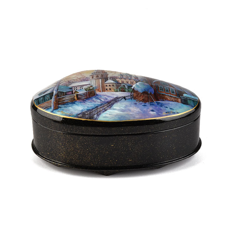 Abalone Shell Russian Lacquer Box