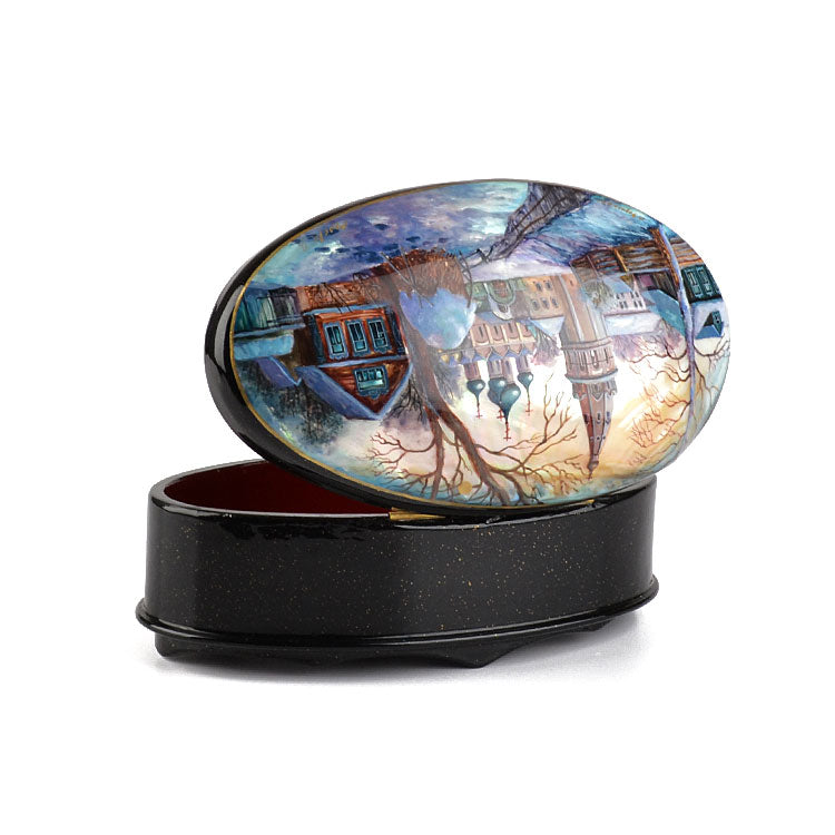 Abalone Shell Russian Lacquer Box