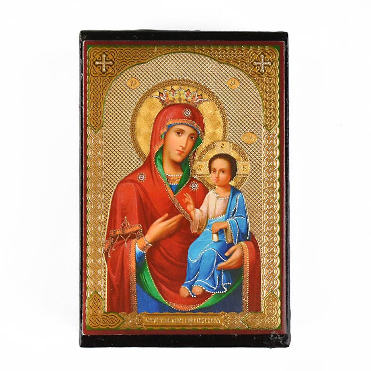 Guiding Mother of God Weeping Icon Lacquer Box
