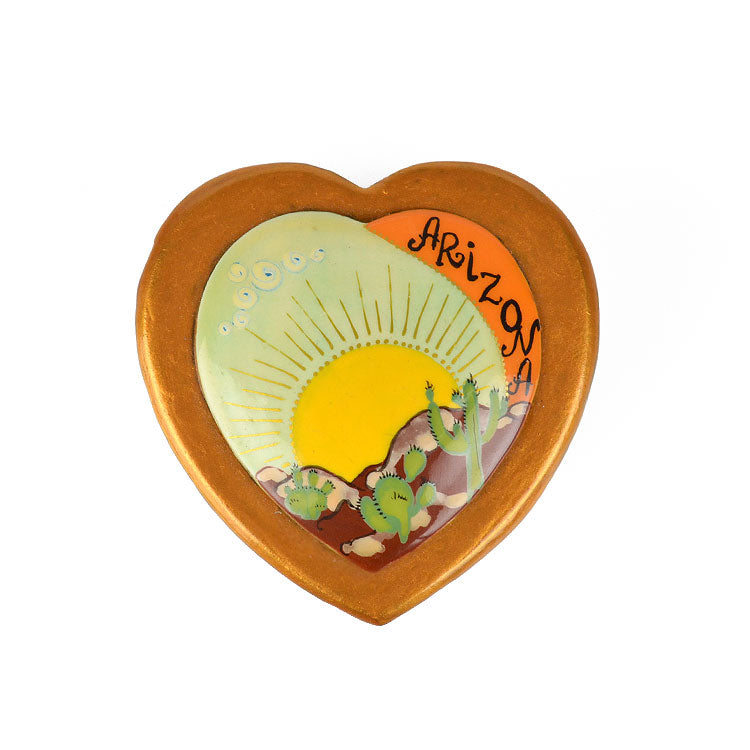 Heart Shaped Arizona Lacquer Box