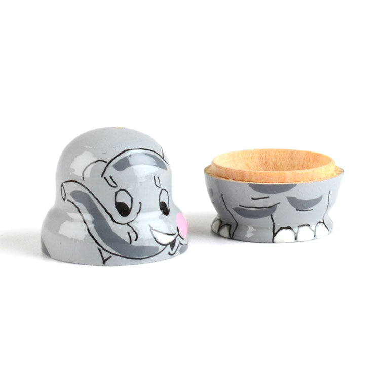 1 1-4" Tiny Elephant Matryoshka