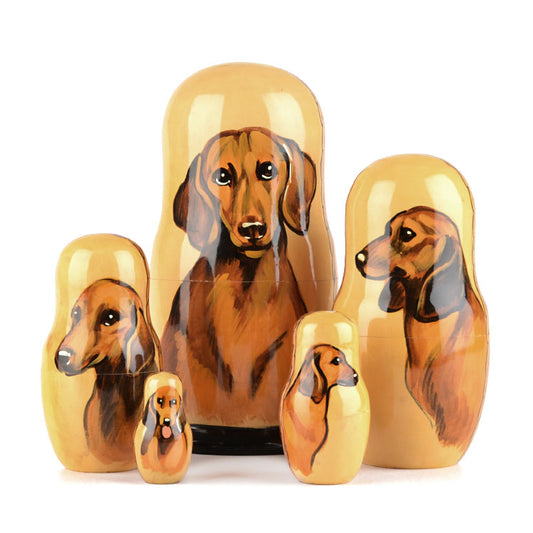 Dachshund Dog Stacking Doll