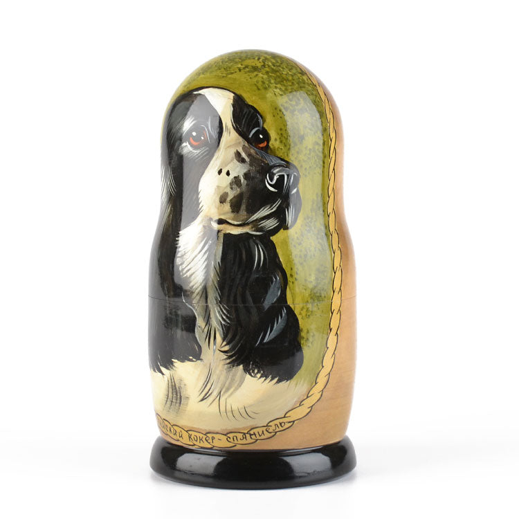 English Cocker Spaniel Dog Stacking Doll