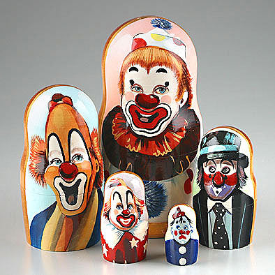 Collectible Famous Clowns Matreshka