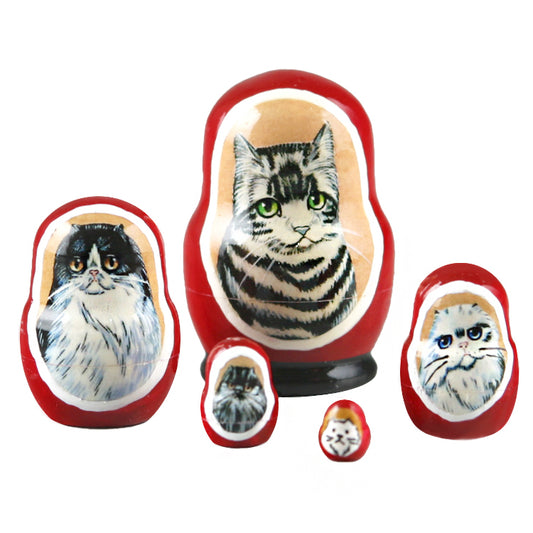 1 1-2" Tall Tiny Cats Matryoshka