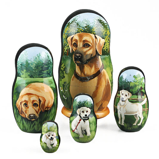 Golden Retriever Nesting Doll