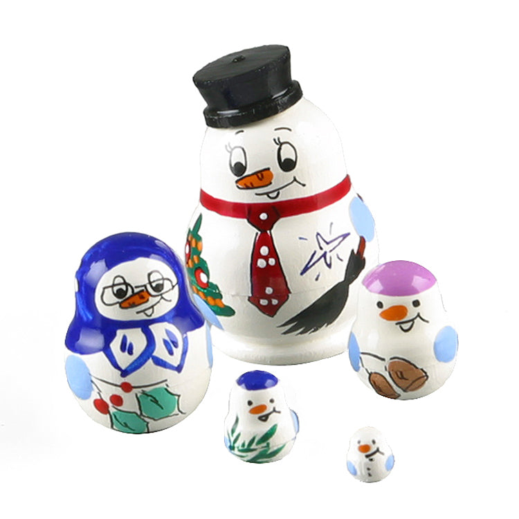 1 1-4" Tall Tiny Snowman Babushka