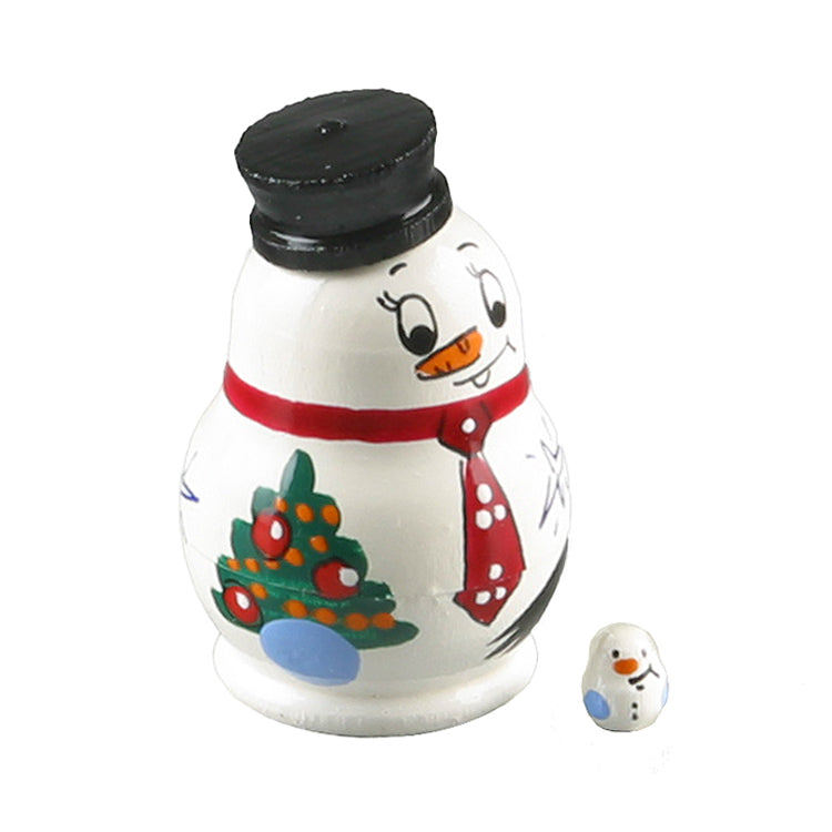 1 1-4" Tall Tiny Snowman Babushka