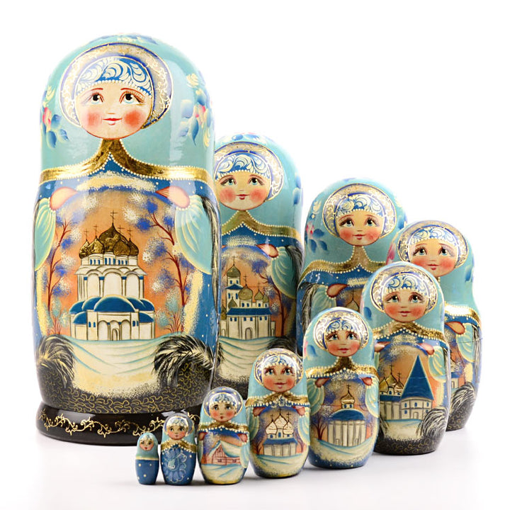 Museum Quality Nesting Matryoshka Dolls, Authentic, High-End Russian ...