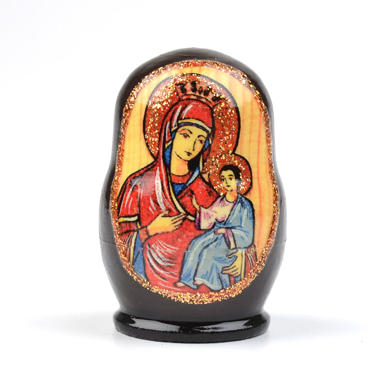 1 1-2" Tall Tiny Mother Of God Matryoshka