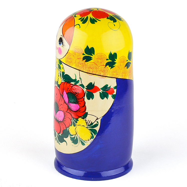 Summer Flowers Traditional Nesting Doll