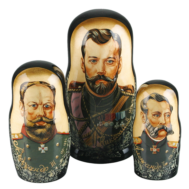 Emperors Of Russia Dynasty 10 Pcs. Nesting Doll