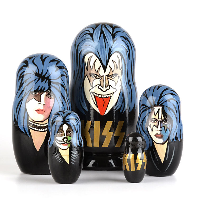 Kiss Rock And Roll Russian Nesting Doll