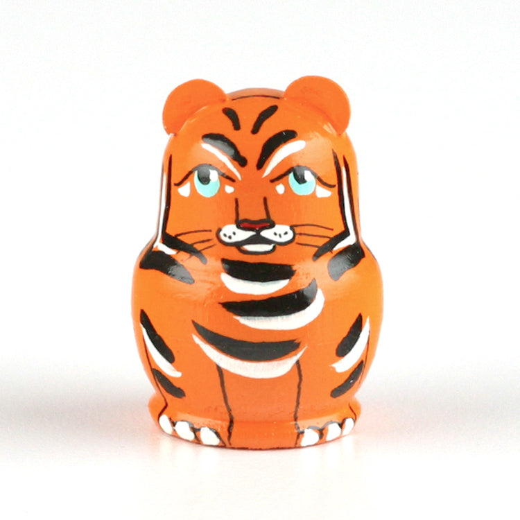 1 1-2" Tall Tiny Tiger Stackable Doll