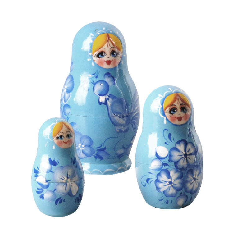 Blue Bird Russian Stacking Doll