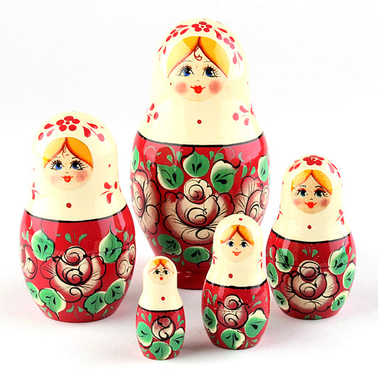 Pretty Floral Nested Doll