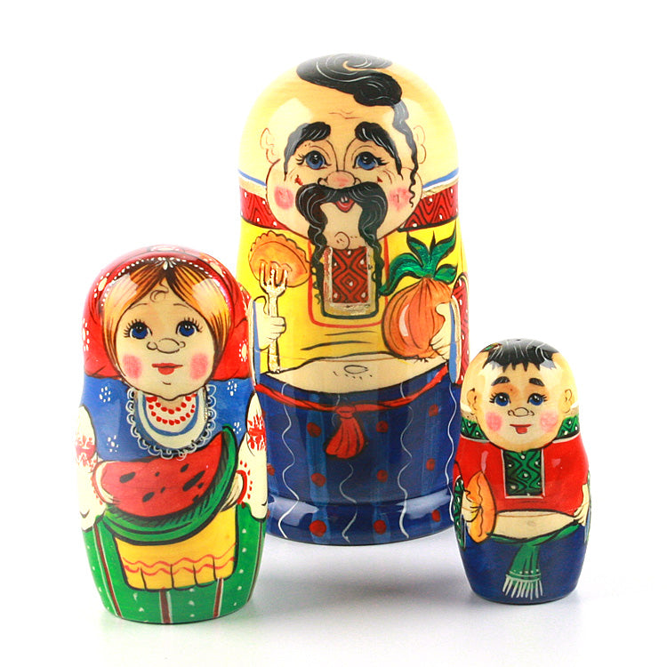 Ukrainian Family Babushka Doll