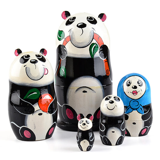 Adorable Panda Russian Nested Doll