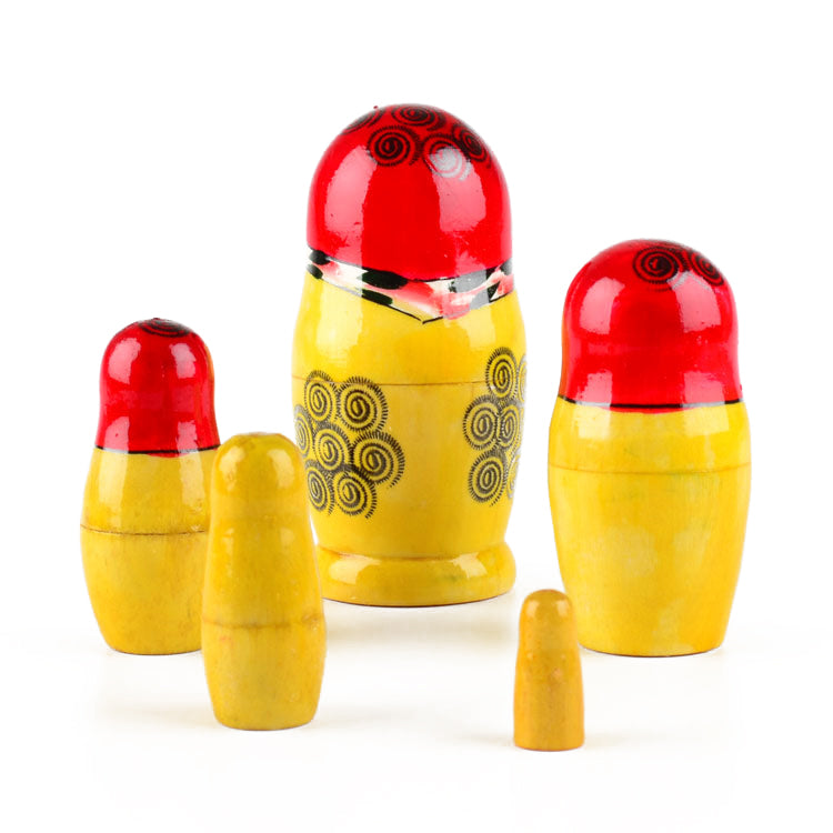 Pink Flowers Matryoshka Doll