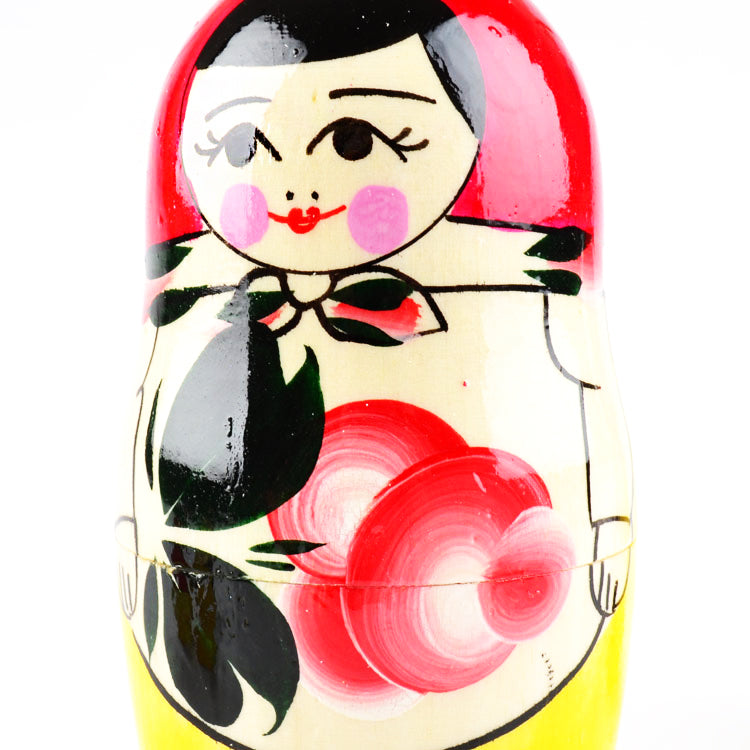 Pink Flowers Matryoshka Doll