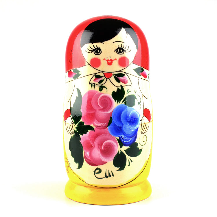 Russian Traditional 8pc Floral Matryoshka