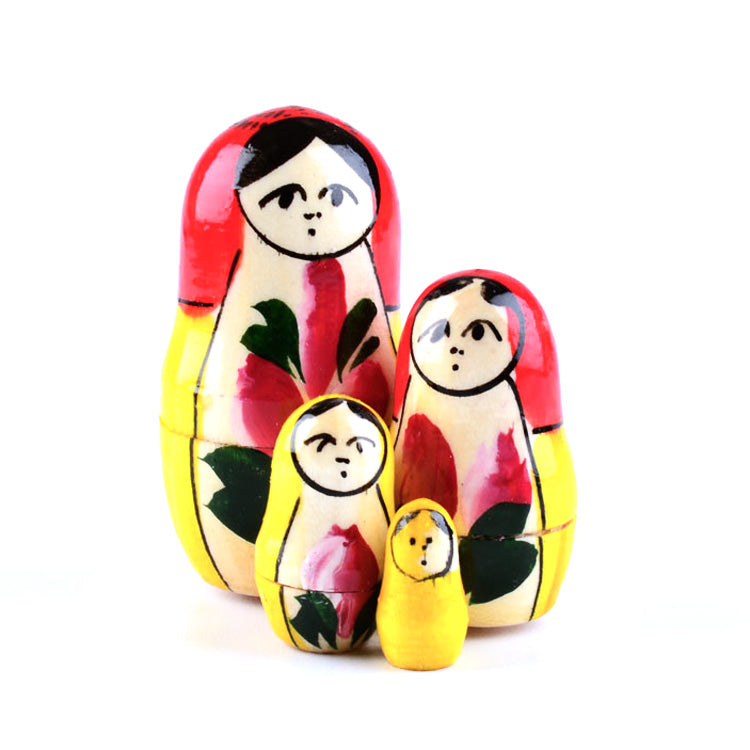 Russian Traditional 8pc Floral Matryoshka