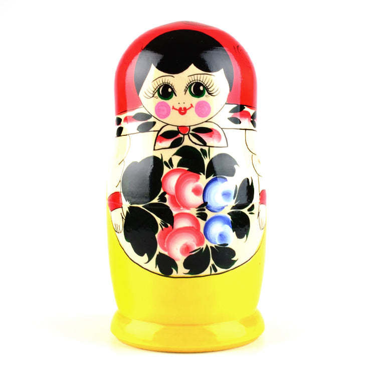 Pink With Blue Flower Russian Matryoshka