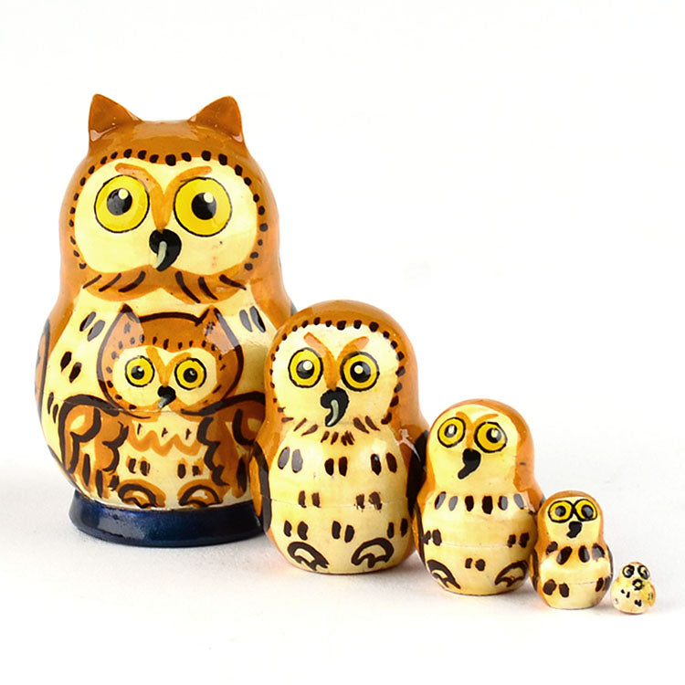 2" Tall Tiny Owl Matrioshka