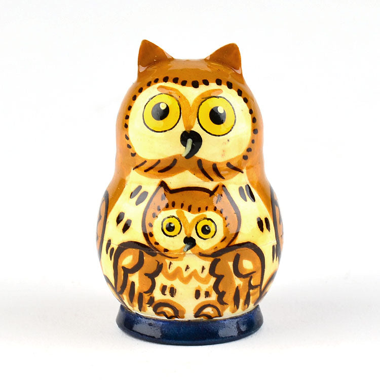 2" Tall Tiny Owl Matrioshka