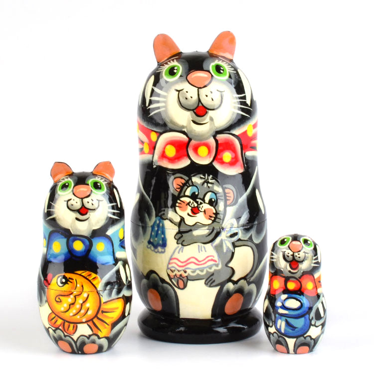 Kitty-Cat Russian Nested Doll