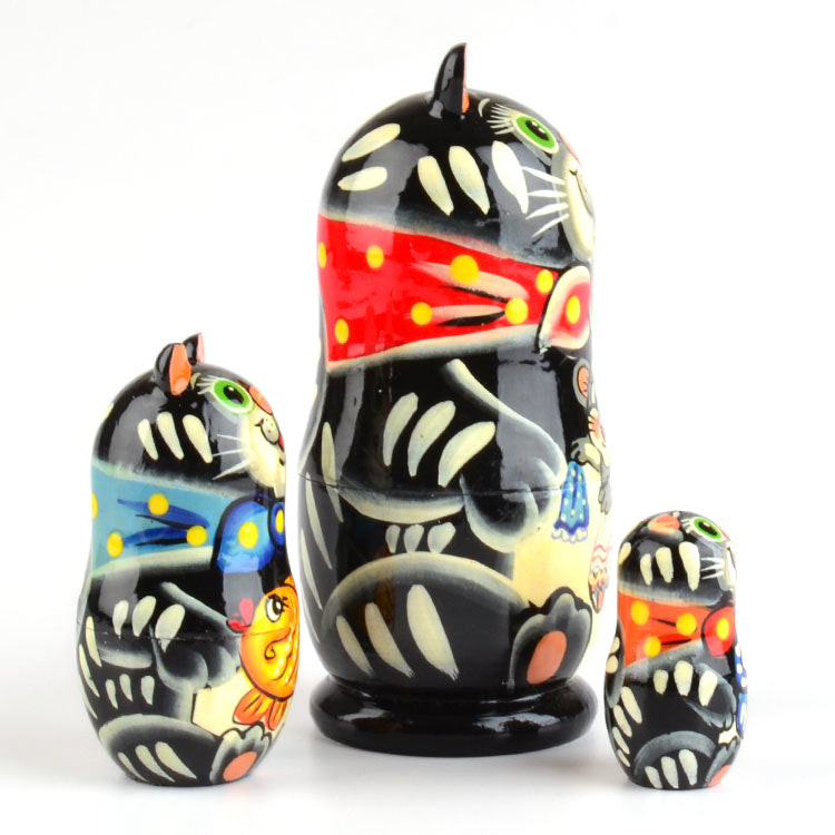 Kitty-Cat Russian Nested Doll