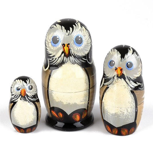 3 pc Owl Stacking Dolls