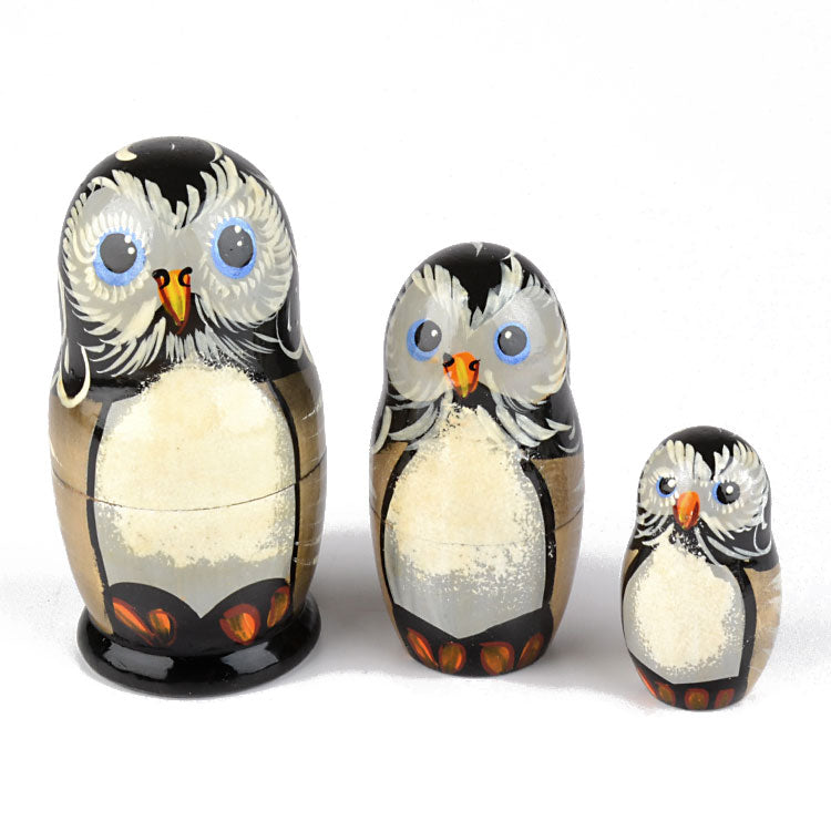 3 pc Owl Stacking Dolls