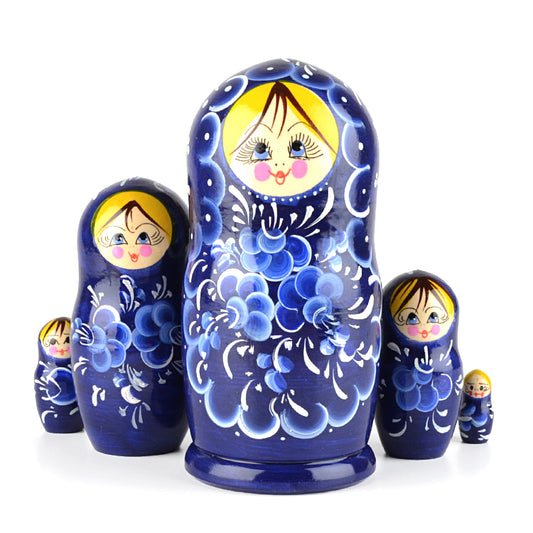 Blue Floral Matryoshka