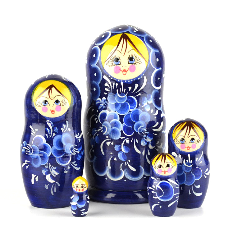 Blue Floral Matryoshka