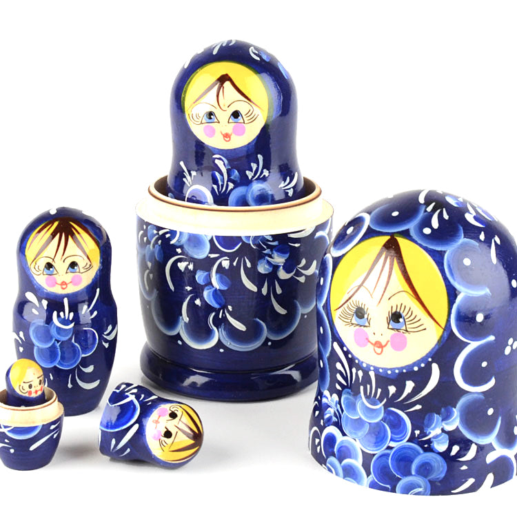 Blue Floral Matryoshka